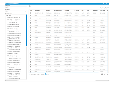 SFP management and inventory overview